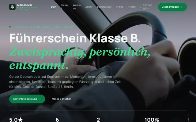 Design-Demo – Fahrschule
