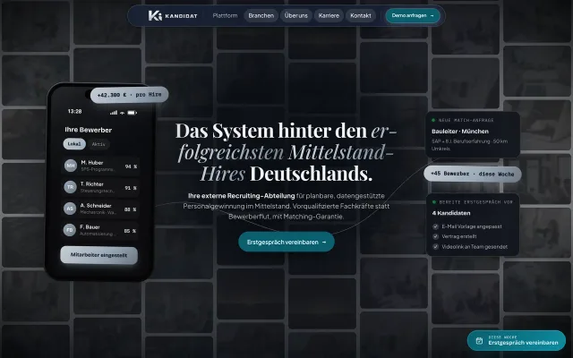 KI-Kandidat – Recruiting-Plattform