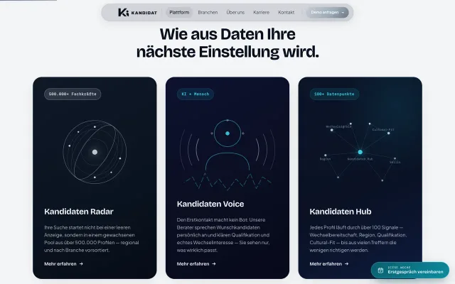 KI-Kandidat – Recruiting-Plattform
