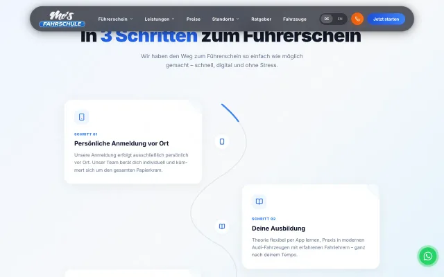 Mo’s Fahrschule Berlin – Website