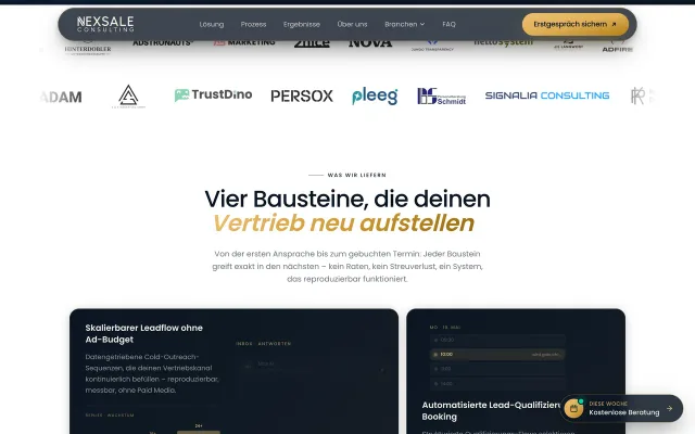 NEXSALE – B2B-Sales-Website
