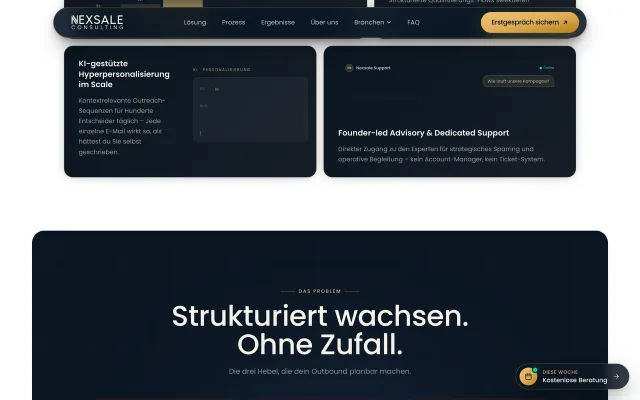 NEXSALE – B2B-Sales-Website
