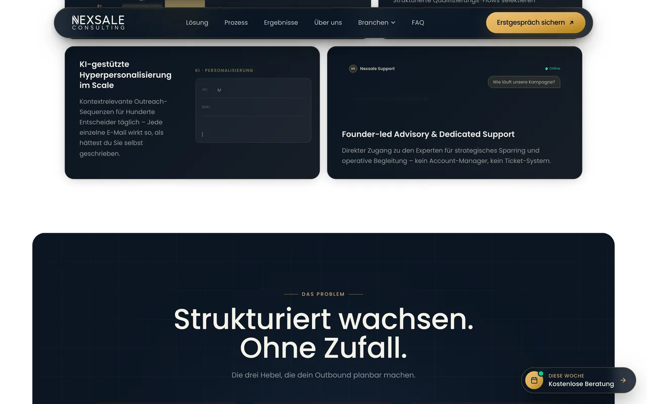 NEXSALE – B2B-Sales-Website