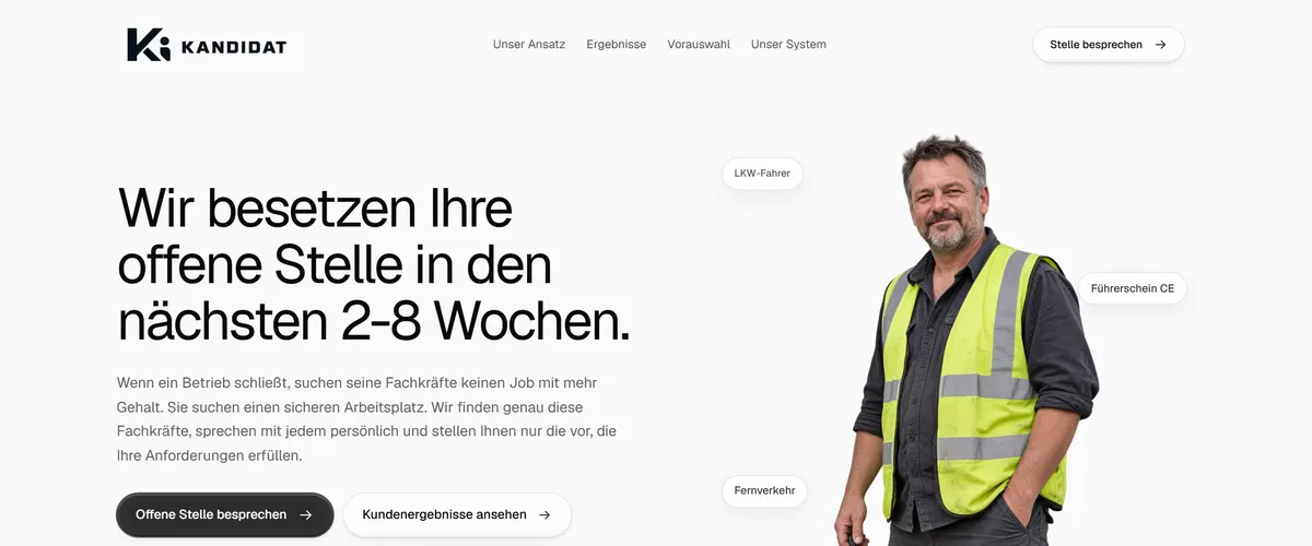 Startseite von ki-kandidat.de
