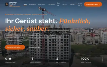 Gerüstbau – Design-Entwurf von Webziger