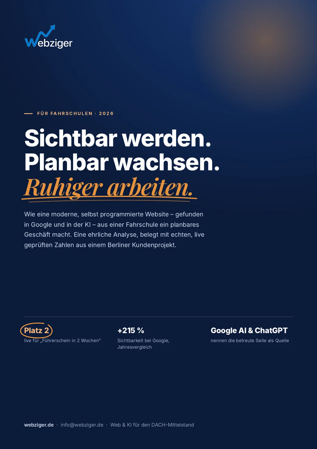 Titelseite des Whitepapers „Für Fahrschulen 2026 – Sichtbar werden, planbar wachsen, ruhiger arbeiten